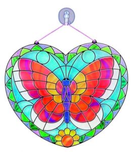 Melissa & Doug – Комплект за стъклопис със стикери – Пеперуда - Technomani