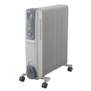 Маслен радиатор Elite EOH-11250, 2500W, 3 степени, Термостат, 11 ребра, Бял - Technomani