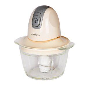 Чопър Crown MC-3001 Чопър Crown MC-3001, 300 W, 1 Литър, Двеон нож, Стъклена купа, Бежов - Technomani