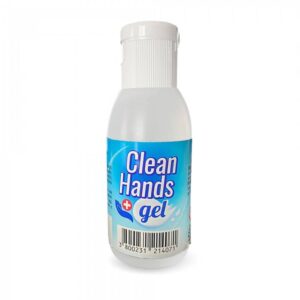 Дезинфектант за ръце Clean Hands Gel, 50 ml, 65% алкохол, Антибактериален, Бял - Technomani