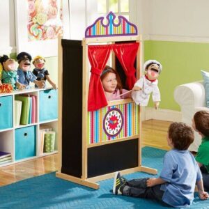 Melissa & Doug – Дървен настолен куклен театър – Голям Melissa & Doug – Дървен настолен куклен театър – Голям - Technomani