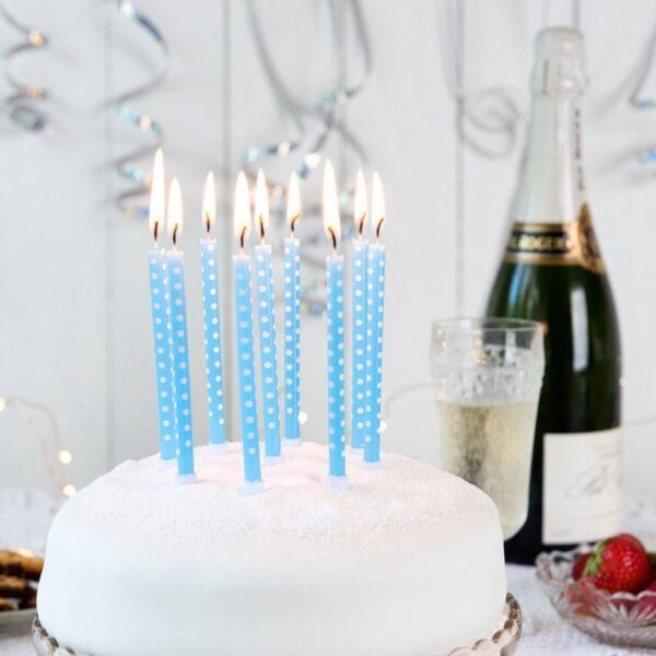 Rex London – Комплект свещи за рожден ден – Сини  - Technomani