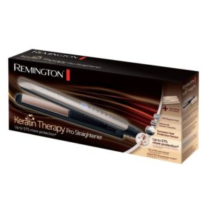 Преса за коса Remington S8590, 230C, 5 нива, Керамика, Бързо загряване, Авт. изключване, Златист - Technomani