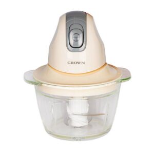 Чопър Crown MC-3001 Чопър Crown MC-3001, 300 W, 1 Литър, Двеон нож, Стъклена купа, Бежов - Technomani