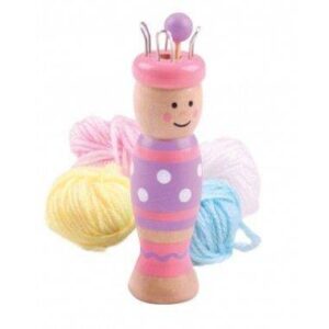 Bigjigs – Дървена играчка за плетене – Кукла - Technomani
