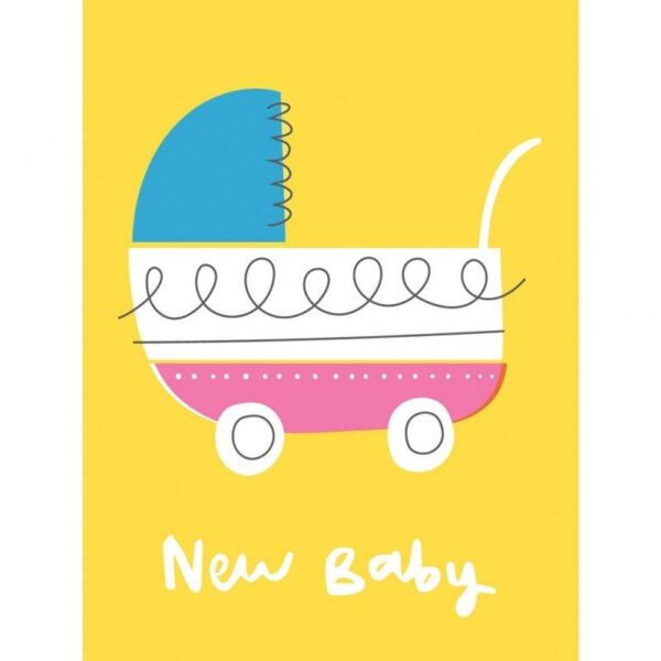 Rex London – Поздравителна картичка – Винтидж бебешка количка - Technomani
