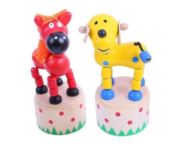 Bigjigs – Дървена играчка – Танцуващи животни – Ферма - Technomani