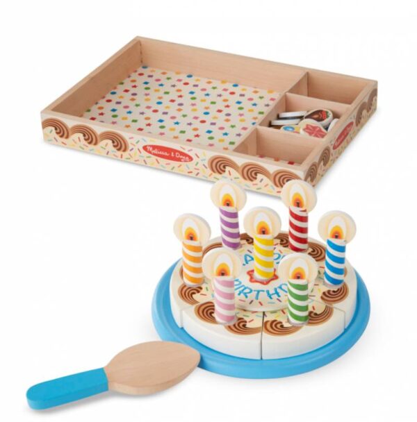 Melissa & Doug – Дървен комплект – Направи празнична сметанова торта - Technomani