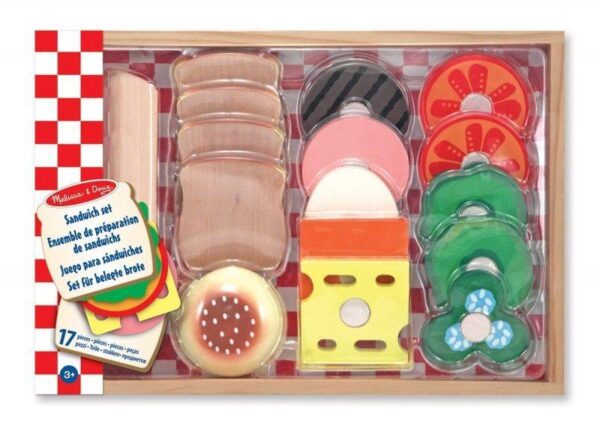 Melissa & Doug – Дървен комплект – Направи си сандвичи - Technomani