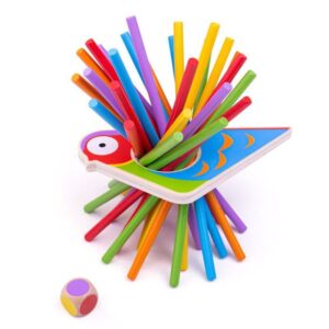 Bigjigs – Дървено цветно микадо Bigjigs – Дървено цветно микадо - Technomani