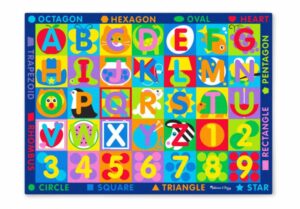 Melissa & Doug – Килимче за игра – Букви и цифри  - Technomani