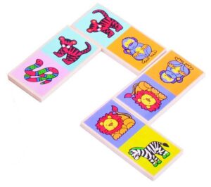 Bigjigs – Дървено домино Животни Bigjigs – Дървено домино Животни - Technomani