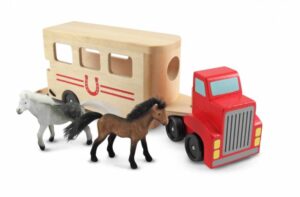 Melissa & Doug – Дървен камион с кончета  - Technomani