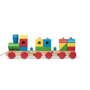 Melissa & Doug – Дървено цветно влакче за подреждане Melissa & Doug – Дървено цветно влакче за подреждане - Technomani
