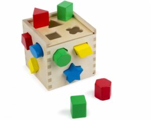 Melissa & Doug – Дървено кубче за сортиране Melissa & Doug – Дървено кубче за сортиране - Technomani