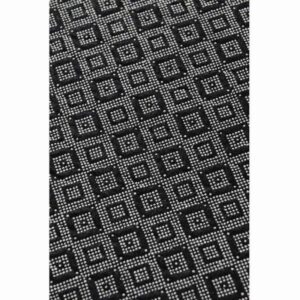 Комплект килими за баня Beverly Hills Polo Club 587BHP2102, 2 части, 40х100 см, 100% кадифена тъкан, Антибактериален, Черен/бял - Technomani