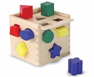 Melissa & Doug – Дървено кубче за сортиране Melissa & Doug – Дървено кубче за сортиране - Technomani