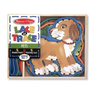 Melissa & Doug – Дървен комплект за нанизване на шнурове – Домашни любимци Melissa & Doug – Дървен комплект за нанизване на шнурове – Домашни любимци - Technomani