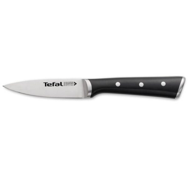 Нож за белене Tefal K2320514 Ice Force, 9 см, Неръждаема стомана, Сребрист/Черен - Technomani