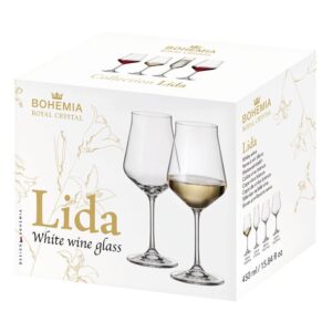 Чаша за вино Bohemia Royal Lida, 6 броя - Technomani