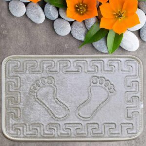 Килим за баня Chilai Home 359CHL433 Килим за баня Chilai Home 359CHL433, Антибактериални кадифени нишки, 40x60 см - Technomani