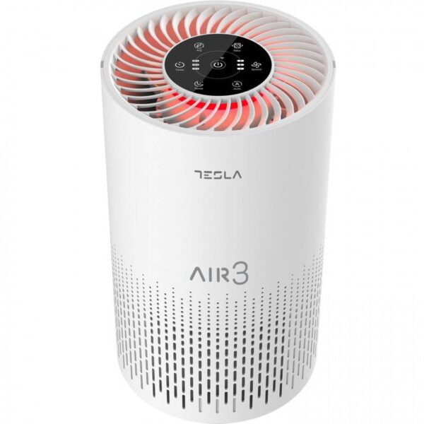 Пречиствател на въздух Tesla Tapa 3, 35W, Smart, Wi-Fi, HEPA филтър, Таймер, До 22 м2, Бял - Technomani