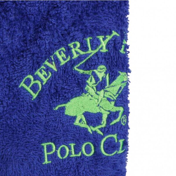 Халат за баня Beverly Hills Polo Club 355BHP1705, 100% памук, плътност 360 гр/м2, Размер: S/M, Тъмно син - Technomani