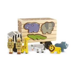 Melissa & Doug – Дървено камионче – сортер – Сафари Melissa & Doug – Дървено камионче – сортер – Сафари - Technomani
