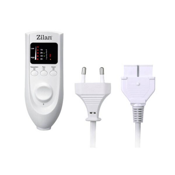 Електрическа подложка Zilan ZLN4120, Двойна, 120W, 160x140, 5 степени, Таймер, Перяща се, Полар, Бежов - Technomani