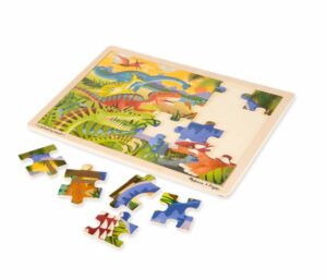 Melissa & Doug – Дървен пъзел в рамка – Динозаври – 24 части Melissa & Doug – Дървен пъзел в рамка – Динозаври – 24 части - Technomani