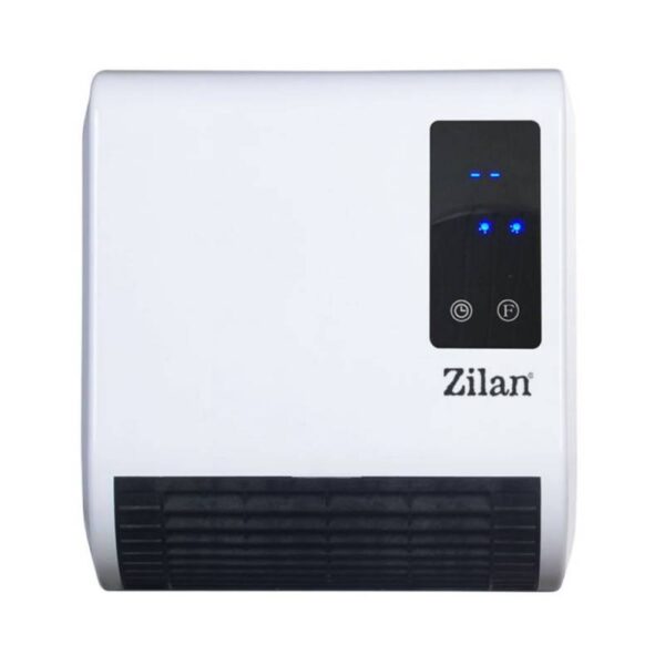 Печка за стена Zilan ZLN-2083, 2000W, 10-49C, Дистанционно, LED, Таймер, IP21, Бял - Technomani