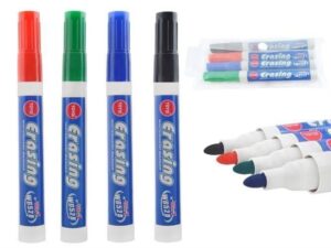 Комплект маркери за бяла дъска – 4 цвята - Technomani