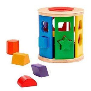 Melissa & Doug – Дървен сортер с форми – Ролка - Technomani