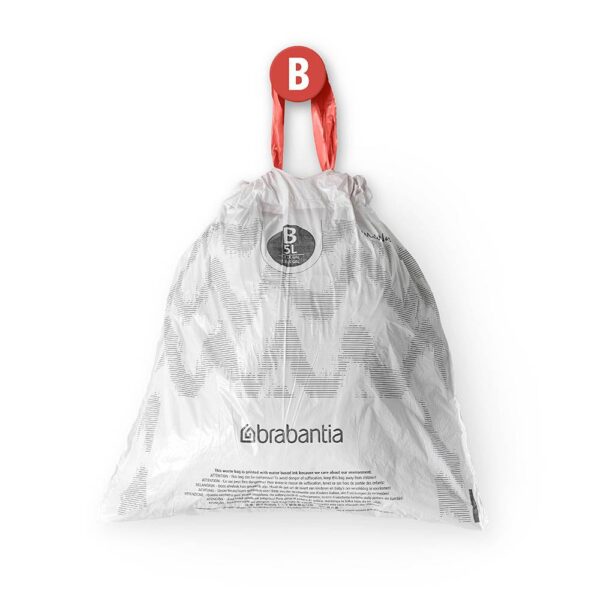 Торба за кош Brabantia PerfectFit Slide/Paper Bin размер B, 5L, 40 броя, пакет - Technomani