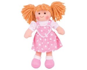 Bigjigs – Детска мека кукла – Руби – 28 см  - Technomani