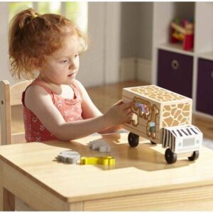 Melissa & Doug – Дървено камионче – сортер – Сафари Melissa & Doug – Дървено камионче – сортер – Сафари - Technomani