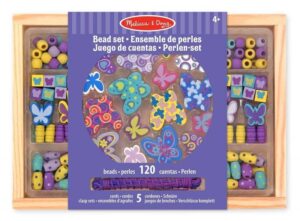 Melissa & Doug – Комплект за нанизване с дървени мъниста – Пеперудки Melissa & Doug – Комплект за нанизване с дървени мъниста – Пеперудки - Technomani