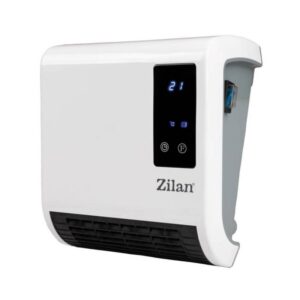 Печка за стена Zilan ZLN-2083 Печка за стена Zilan ZLN-2083, 2000W, 10-49C, Дистанционно, LED, Таймер, IP21, Бял - Technomani