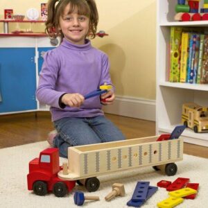 Melissa & Doug – Сглобяем комплект с гайки и болтове – Голямо камионче Melissa & Doug – Сглобяем комплект с гайки и болтове – Голямо камионче - Technomani