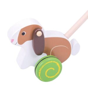 Bigjigs – Дървена играчка за бутане – Заек Bigjigs – Дървена играчка за бутане – Заек - Technomani