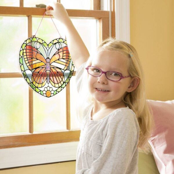 Melissa & Doug – Комплект за стъклопис със стикери – Пеперуда - Technomani