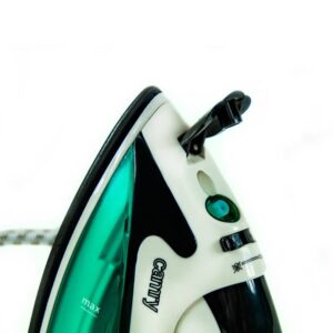 Туристическа ютия Camry CR 5024 Туристическа ютия Camry CR 5024, 1500W Max, Тефлонова плоча, Паров удар, Сгъваема дръжка, Зелен - Technomani