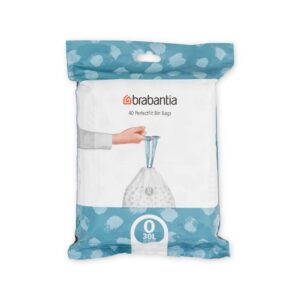 Торба за кош Brabantia PerfectFit FlatBack+/Bo, размер O, 30L, 40 броя, пакет - Technomani