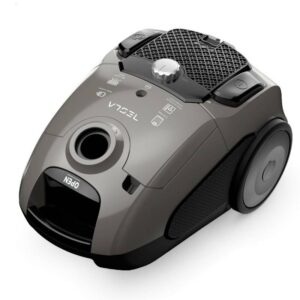 Прахосмукачка с торба Tesla BG300G Прахосмукачка с торба Tesla BG300G, 800W, 3.5 литра, HEPA миещ се филтър, 76 dB, Сив - Technomani