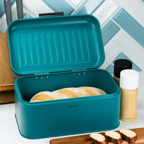 Кутия за хляб Klausberg KH 1711, 30.5x20 см, Стилен дизайн, Tюркоаз - Technomani