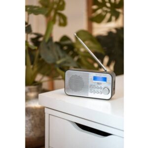 Радио цифрово Camry CR 1179 Радио цифрово Camry CR 1179, 2000 mAh, DAB/DAB/FM, Аларма, Жак за слушалки, Сребрист - Technomani