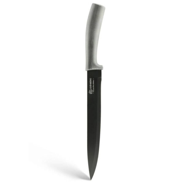 Комплект ножове с магнитна стойка Edenberg EB-957, 6 ч, Мраморно покритие, Сив - Technomani