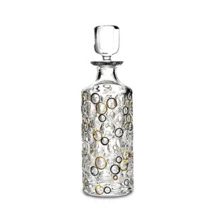 Гарафа Bohemia 1845 Lisboa Gold and Black Circles 750ml Гарафа Bohemia 1845 Lisboa Gold and Black Circles 750ml - Technomani