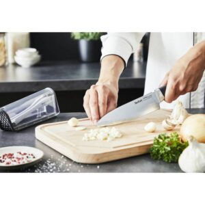 Кухненски нож Tefal Ever Sharp K2569004 16.5 см, Стойка с технологията Dual Pivot, Заключваща система - Technomani