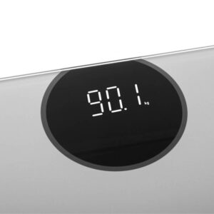 Кантар Adler AD 8175 Кантар Adler AD 8175, Дигитален, LED дисплей, До 180 кг, 30х30см, Сив - Technomani